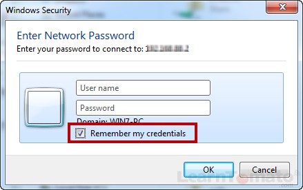 Remote access to the server from the client computer
