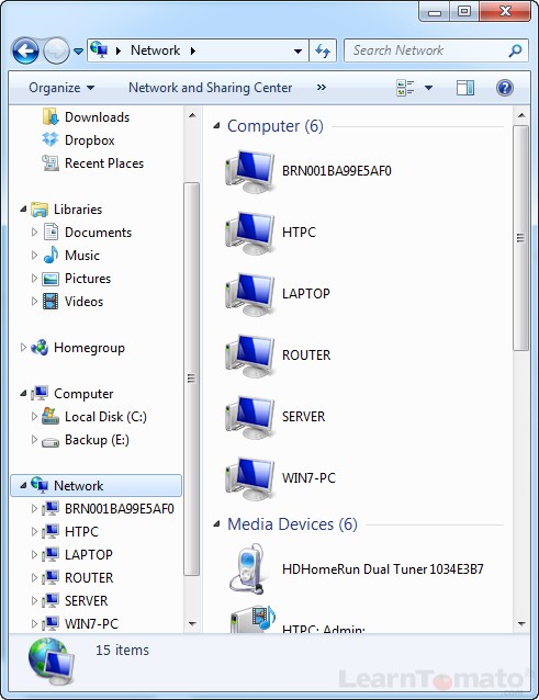 With a VPN, you can browse the network to access files and folders in your LAN.