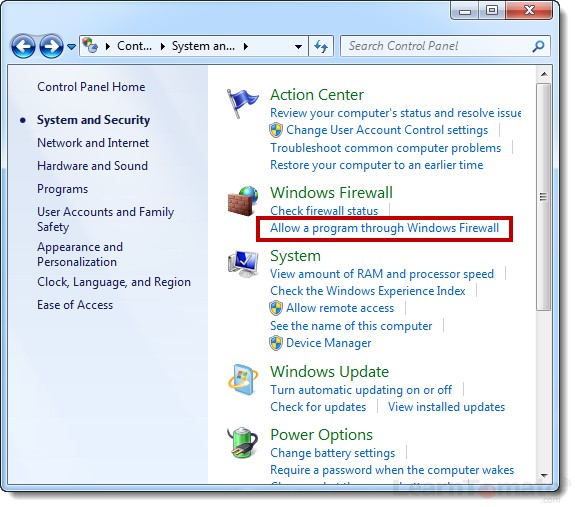 Windows VPN firewall options