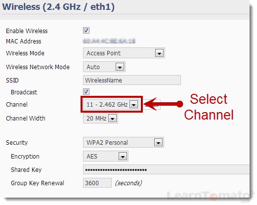 Fix slow WiFi by changing the channel to one with less signal interference.