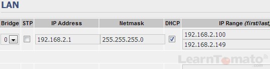 Choose a LAN IP address in a different subnet.